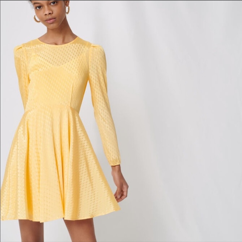 Maje Roseau Jacquard Dress